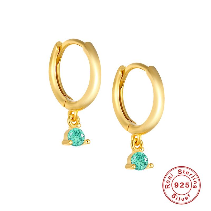 

Серьги из стерлингового серебра 925 пробы с цирконами «Восемь сердец и восемь стрел», Креативные изысканные серьги с цветными бриллиантами в стиле Ins. 925 Silver