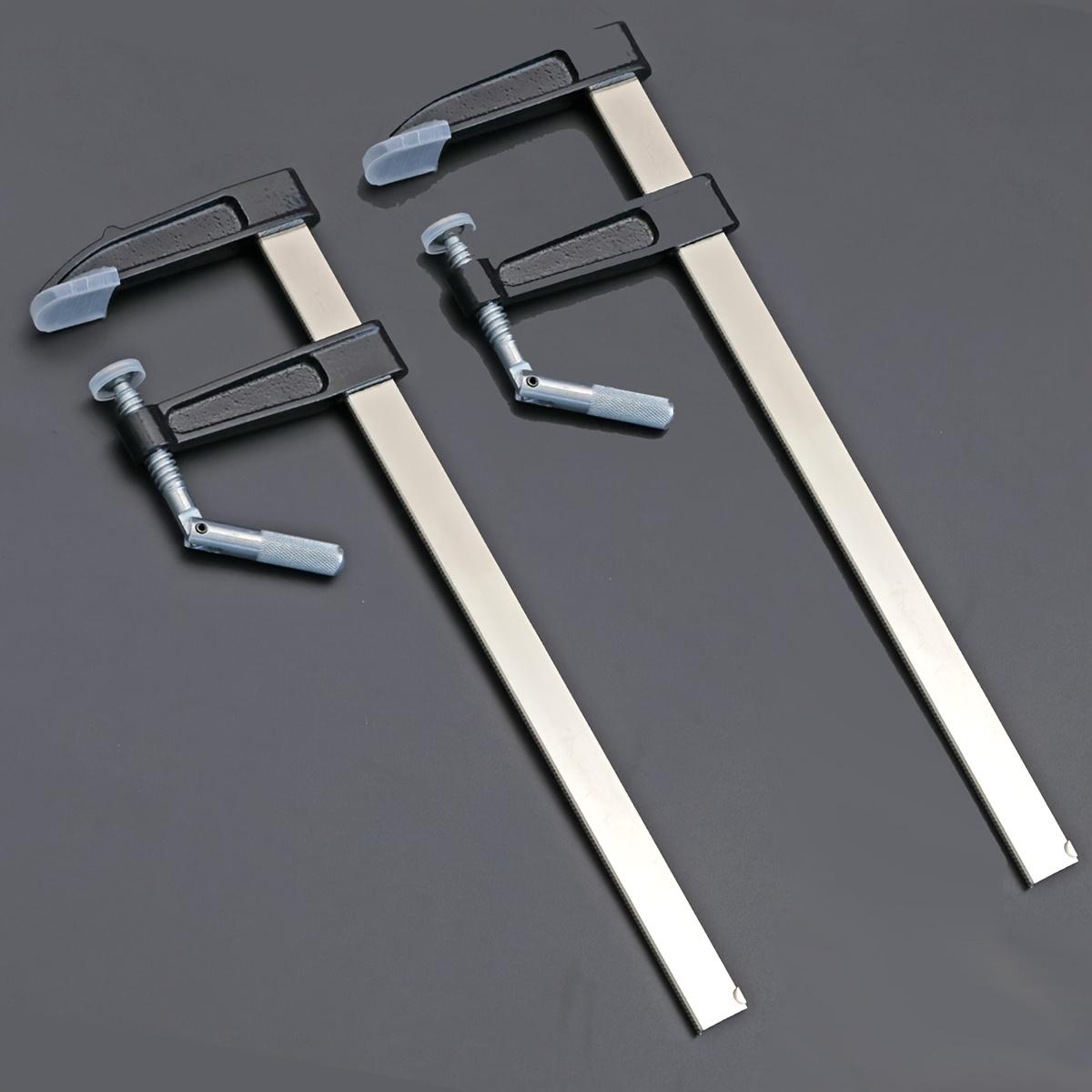 

Набор стальных струбцин, 2 шт., 12 дюймов (2) Среднепрочная F-струбцина, регулируемая и быстросъемная, предел нагрузки 600 фунтов, для деревообработки