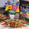 Ramo de Flores Silvestres en Maceta DIY Flores Rosa Eterna Set de Flores Secas Ladrillos de Bloques Juguetes DIY para Niños Kit de Romance Mejores Regalos para Niña