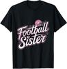 Coquette Bow American Football Sister Game Day Unisex T-Shirt