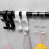 3/6PCS Bathroom Double Hook Hanger Heated Towel Radiator Rack Storage Hook Home Multifunction Kitchen Towel Storage Hanging Rack