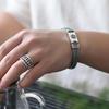 Hand-Woven Silver Men's Bracelet Fashion Trend Personality Chinese Style Retro Creative Thai Silver Jewelry Accessories