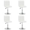 VidaXL 4x Chaises de Salle à Manger Chaises de Repas Chaises à Dîner Sièges de Cuisine Meubles de Bureau Intérieur Blanc 334189