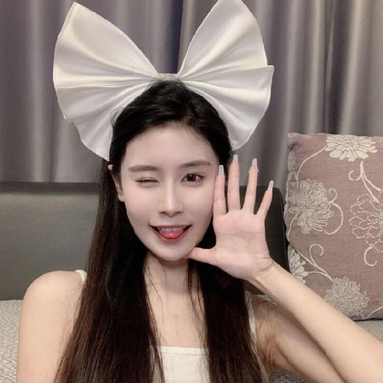 Christmas Huge Bows Hair Hoop Sweet Big Bow Headbands Satin Bow Hair Bands