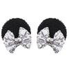 2 Pieces Hair Hair Claws of Mouse Ear Sequin Necktie Female Hairpin Girl Party Accessories Glis Bay Sold by the Manufacturer