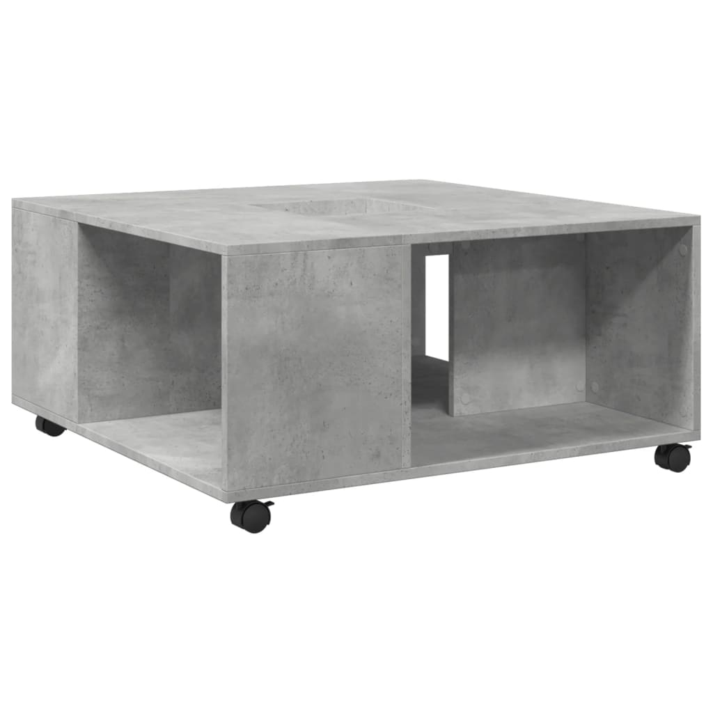  Coffee Table, Concrete Grey, 80x80x40 Cm