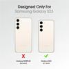 (Comes with Wrist strap)IBMRS for Samsung Galaxy S23 Case,Camouflage Hard Back Airbag Shockproof Back Transparent Cover Camera Screen Protection Case