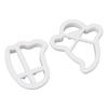 2pcs Small Ghost Cookie Cutters ABS Material Biscuit Cutter for Holiday Decoration Party Supplies Ba
