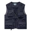 Mens Lightweight Utility Vest With Multiple Pockets Outdoor Photography Fishing Hiking