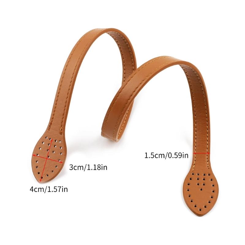 2Pcs DIY Lady Purse Handcraft Bags Strap Armpit Bag Replacement Shoulder Strap Handbag Tote Bag Handle Strap Belt 60cm