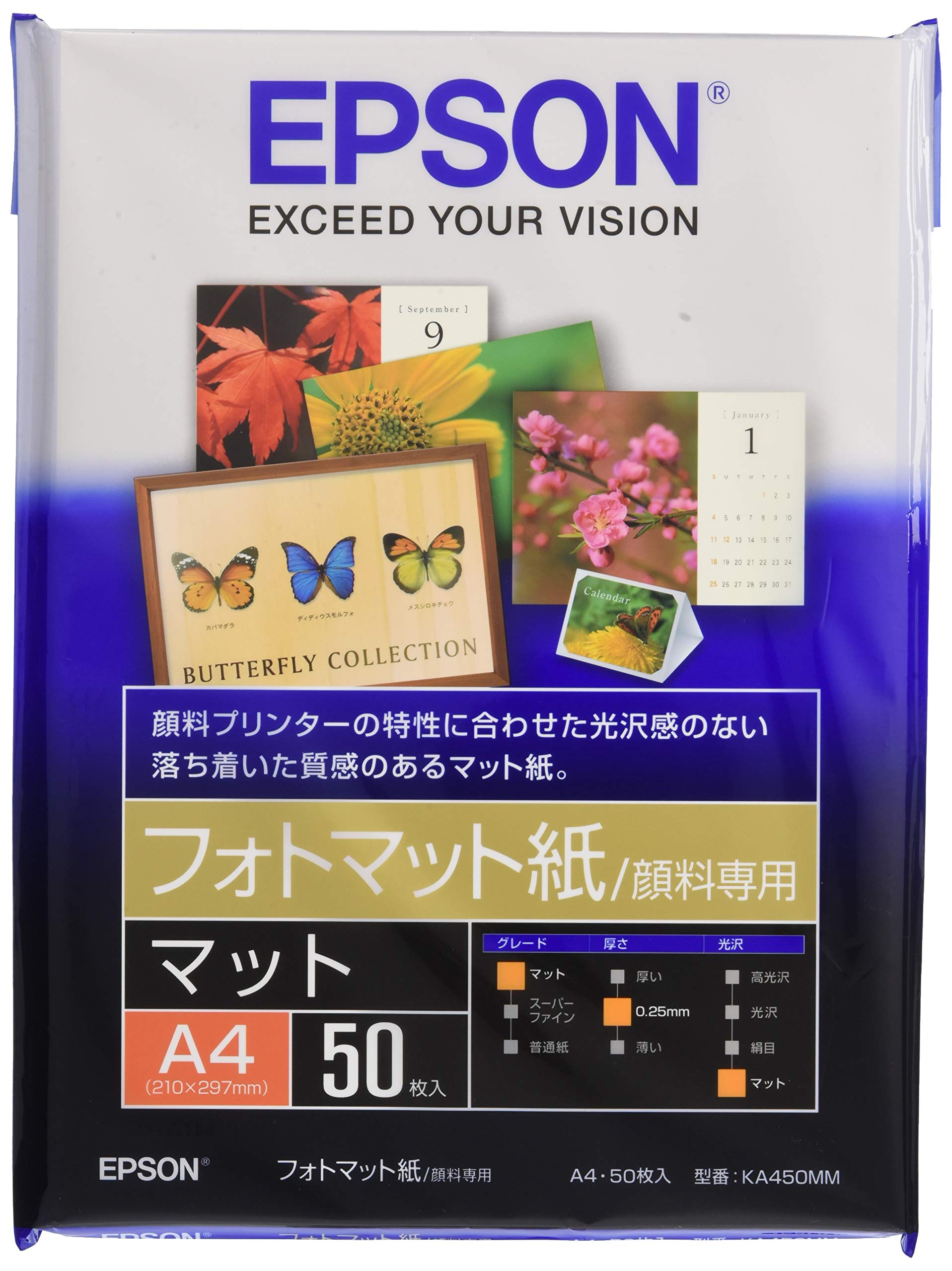 

Epson Fomat paper A4 50 sheets KA450MM [pigment only]