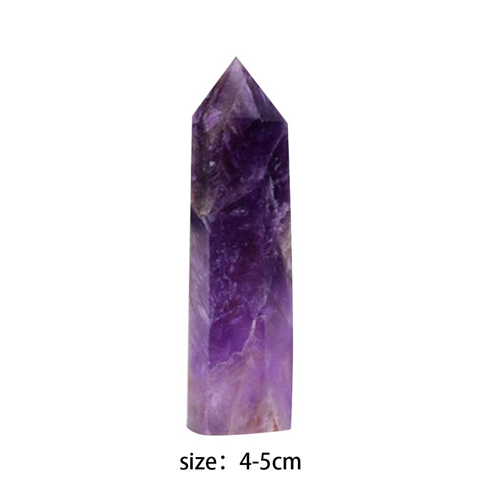 Crystal Natural Stones Single Point Wand Reiki Chakra Healing Spiritual Gemstone Tower Crafts Outdoor Garden Party Decor