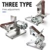 Belt Sander Grinder Adjustable Angle Belt Sander Machine Knife Cutter Edges Sharpener DIY Polishing Grinding 7 Speed Regulation