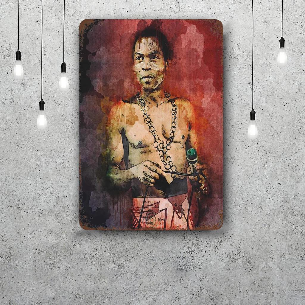 Fela Kuti Metal Signs wall decor Vintage Tin Signs Captain Metal Poster Decor for Bar Pub Club Wall Decoration