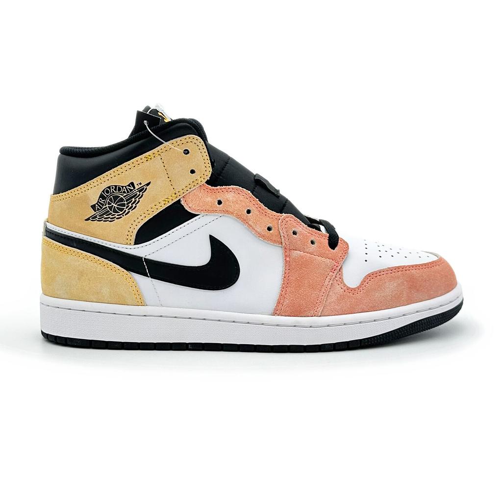 DX4332-800 Nike Air Jordan 1 Mid Flight Club Magic Ember Sundial White (Men's)