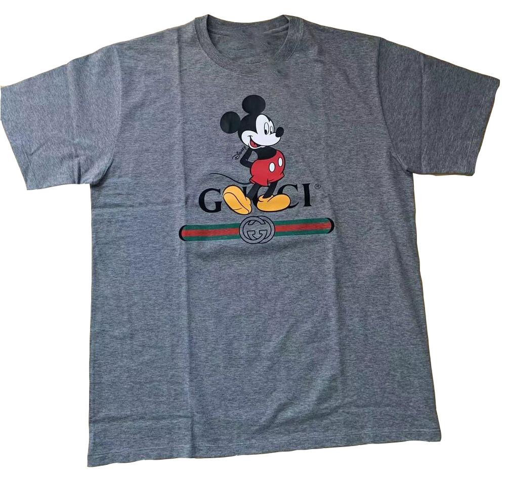 Дисней Красавица Обычный Микки Принт Футболка Размер S-5XL Репринт НОВЫЙ S