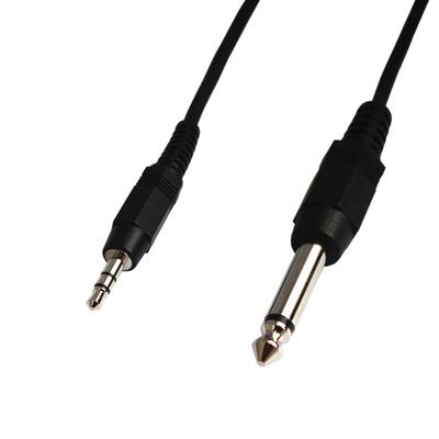 Audio Conversion Stereo Mini Plug To Mono Standard Plug Cable, 3.5mm (male) 6.3mm (male), 5m, VM-MS3-5m