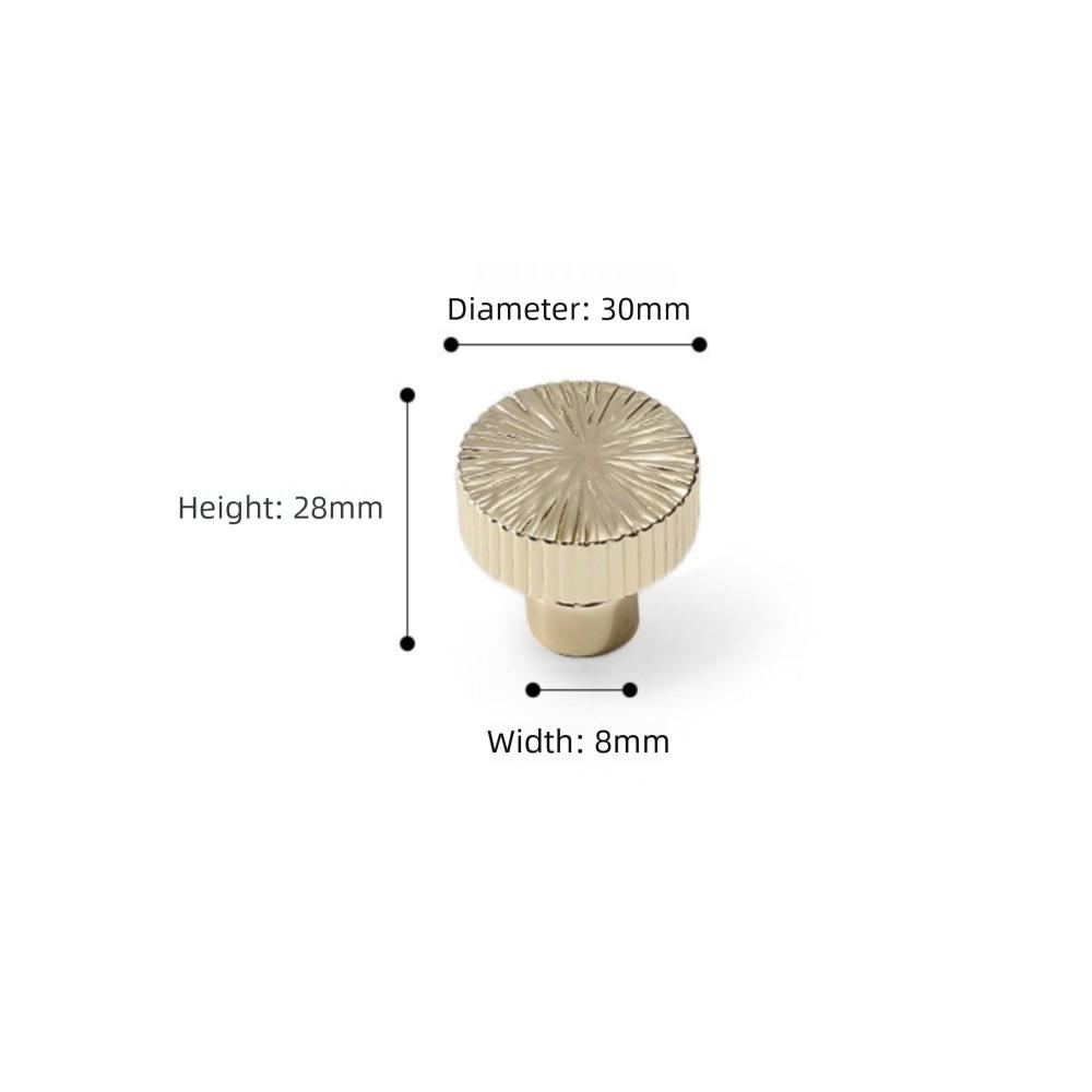 Zinc Alloy Wardrobe Handle Line Design French Cabinet Knob Bright Gold Anti Fingerprint Furniture Handle Shoe Cupboards