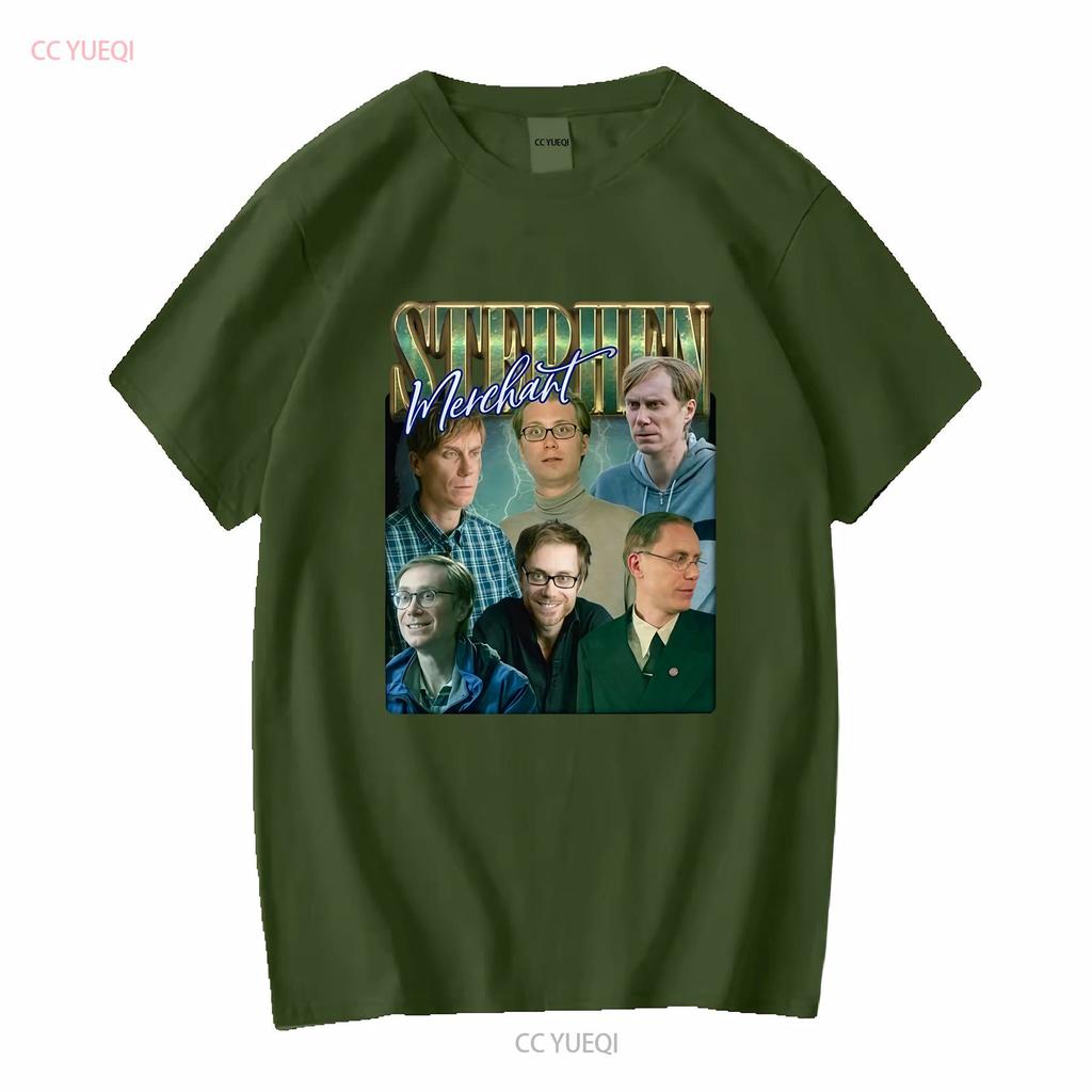 Stephen Merchant Vintage Bootleg T Shirt Vintage Washed Designer Clothes Versatile Fashion Top For Everyday Wear Casual