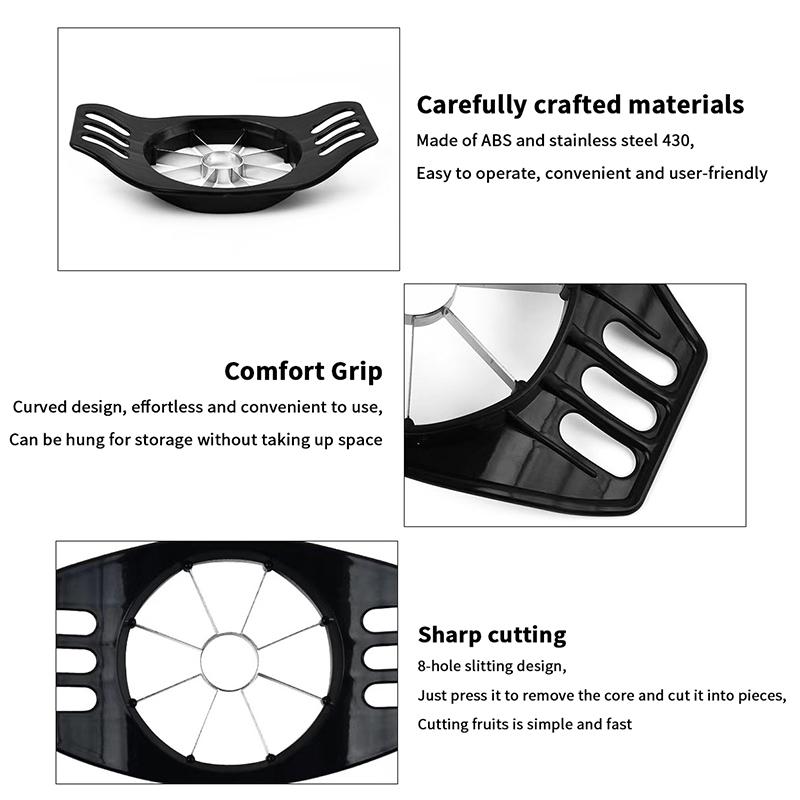 Stainless Steel Apple Slicer & Corer, Super Sharp Apple Cutter Peeler, Multifunctional Kitchen Tool For Fruit Cutting