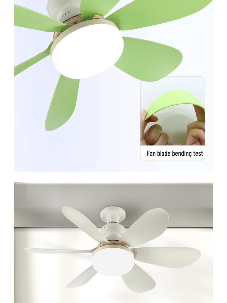 Ferngesteuerte LED-Blumen-Ventilatorleuchte mit E27-Sockel und stufenloser Dimmung für Zuhause