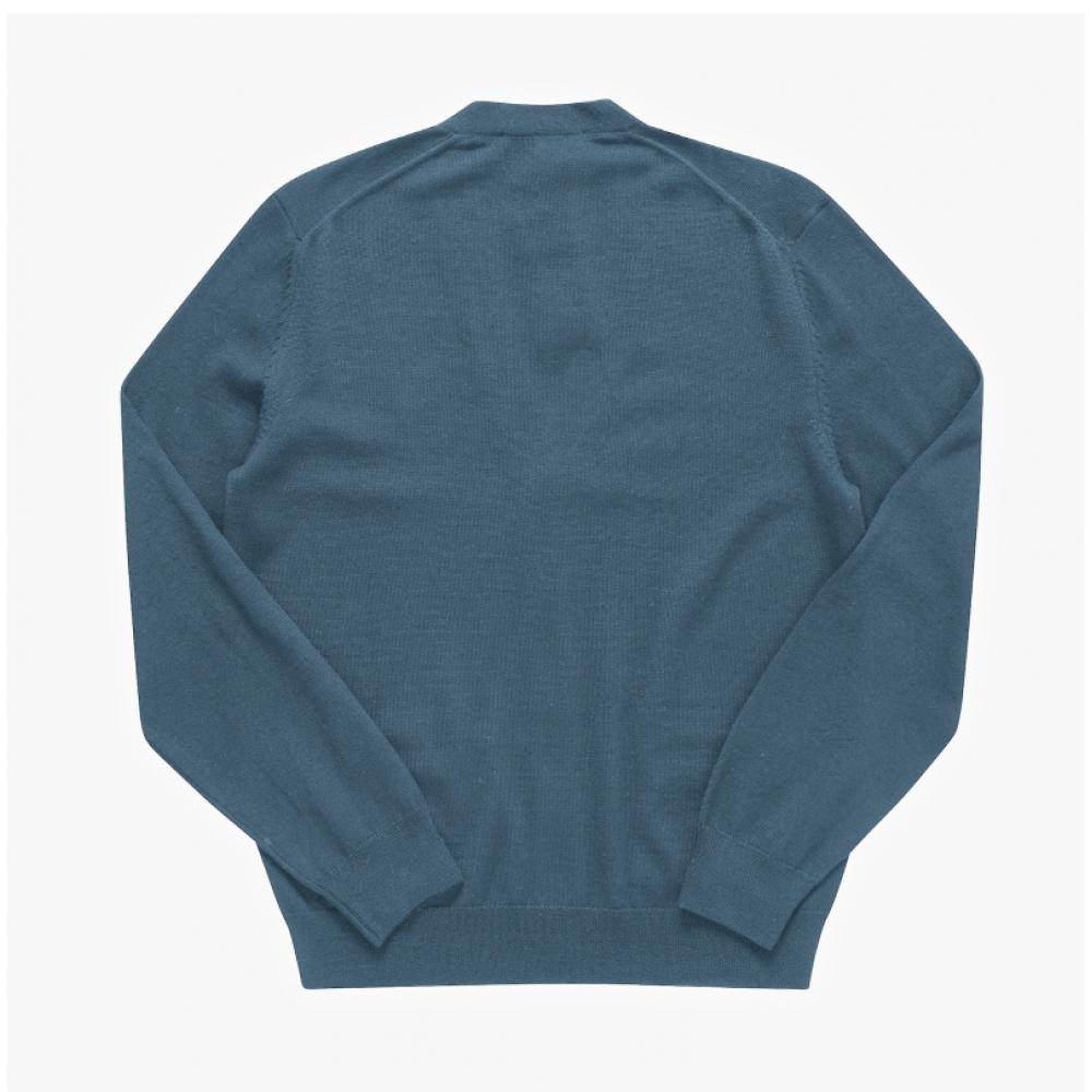 MaiSon KitSune Bold Fox Head Patch V Neck Men S Cardigan Mm00509kt1036