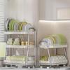 Hongfu Double-Layer Multifunctional Kitchen Storage Rack