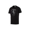 Puma Ferrari Series Logo Print American Vintage Casual Sports Breathable Moisture-Wicking Crew Neck Short Sleeve T-Shirt Men Tops Black 572805-01
