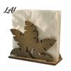 Durable Wood Tissue Dispenser Napkin Holder Leaf Shape Solid Dispenser Decorative Versatile Home Table Ornament Paper Towel Organizer for