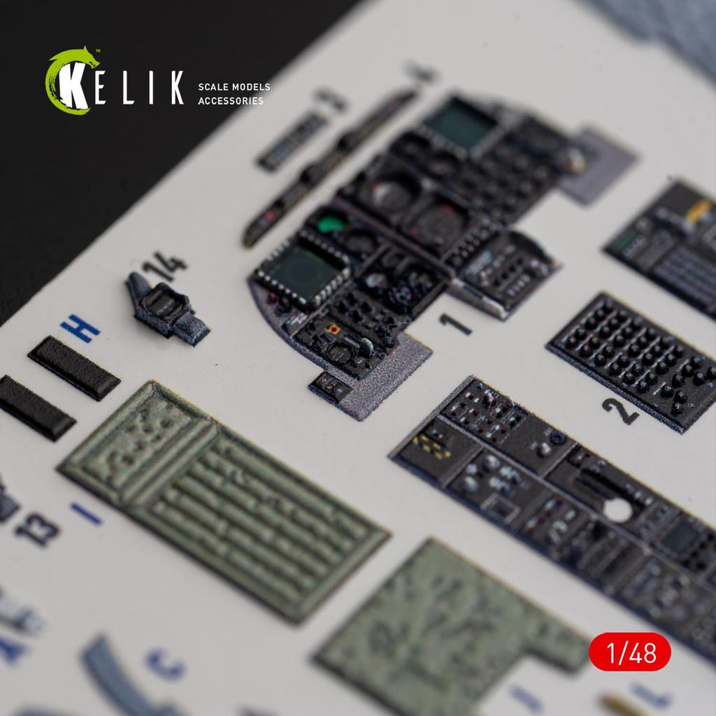 Reskit Interior 3D Decal Plastic Model Decal RSKK48018 1/48 A-10C (for Italeri) (Airplane)