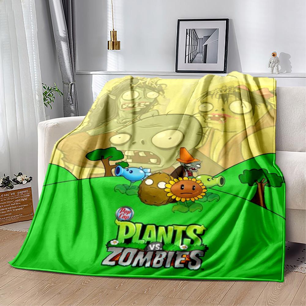 Plants vs. Zombies blankets Suitable for sofas, travel, living rooms also a good gift for friends and family Suitable for all seasons.