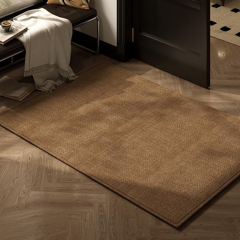 Retro Green Entrance Door Mat Anti Slip Foot Mat for Home Use Living Room Carpet Door Mat