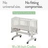 Cradle Sheets Fitted 18 x 36 Inch \u2013 Snuggly Soft 100% Jersey Cotton \u2013 Farm Animals \u2013 2 Pack