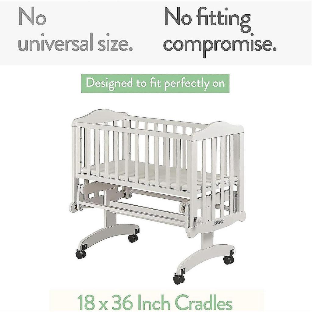 Cradle Sheets Fitted 18 x 36 Inch \u2013 Snuggly Soft 100% Jersey Cotton \u2013 Farm Animals \u2013 2 Pack