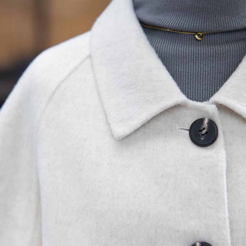 Mocana Women's Elegant Long Wool Blend Coat