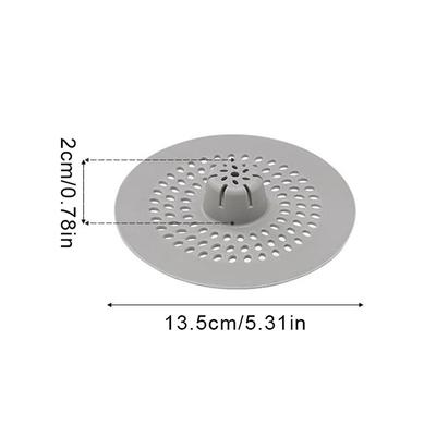 Kitchen Use Shower Drain Hair Catcher Silicone Drain Strainer Hair Catcher With Drain Holes Perfect For Bathroom Or