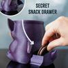 Ice Cream Pint Holder 3D Printing Bat Ice Cream Pint Containers Reusable Plastic Ice Cream Tub Halloween Dessert Container