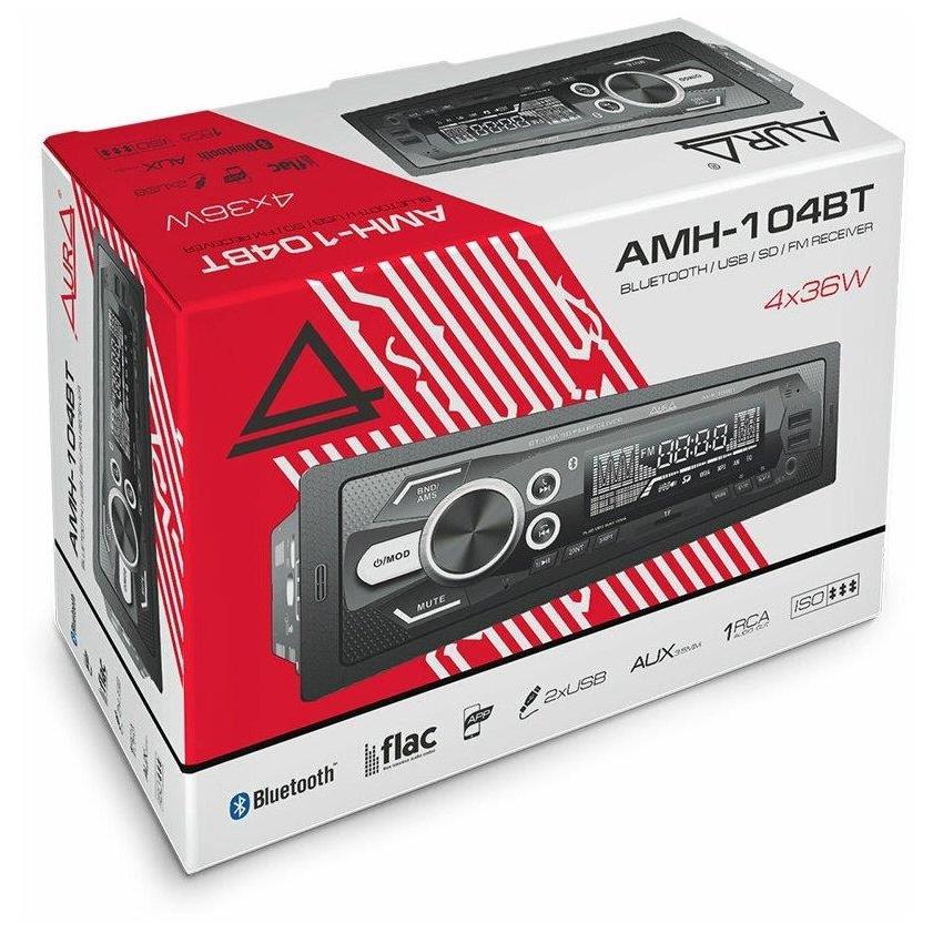 

Car Radio Aura Amh-104bt Usb sd Receiver