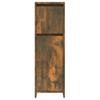 Bathroom Cabinet Smoked Oak Finish 30 X 30 X 95 Cm Engineered Wood