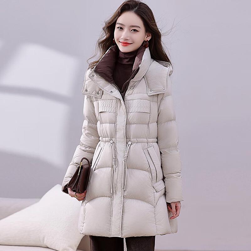 Fengmao Damen Winter Mittellange Daunenjacke FML86159