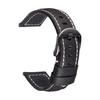Watch Strap Leather Smart Watch Strap Watch Band Genuine Leather Strap 20mm 22mm 24mm Waterproof Silver Black Buckle Leather with Tools Quick Release