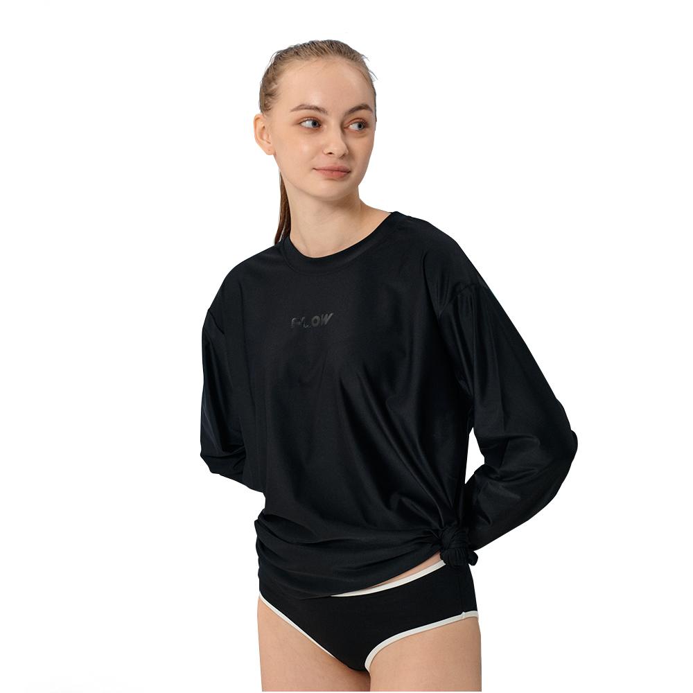 Peullou Semi-Overfit Rash Guard Black