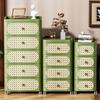 Nordic Style Movable Storage Cabinet with Drawers for Living Room or Bedroom