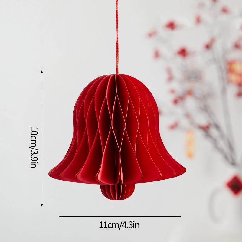 3D Paper Honeycomb Ball Santa Tree Hanging Pendant Christmas Hanging Ornament Lantern New Year Navidad Wedding Decor Supplies