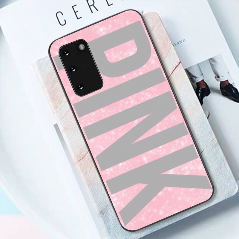 PINK LOVE PINK Phone Case for Samsung S10 21 20 9 8 Plus Lite S20 UlTRA 7edge