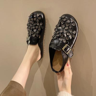 Flats Shoes Women Fashion New High Quality Light Slip On Causal Round Toe Slippers New Plus Size Flat Slippers Zapatos De Mujer