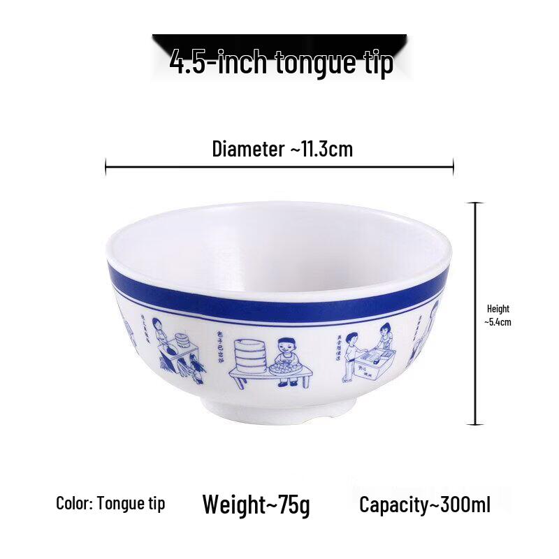 

Durable A3 Melamine 4.5-inch Small Bowls, 10-Pack
