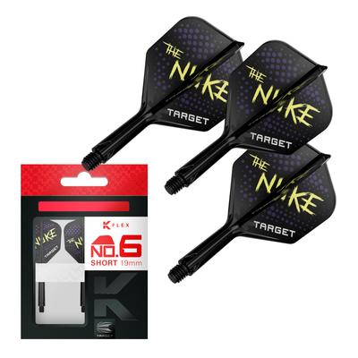 Target LUKE LITTLER K-FLEX FLIGHT 19mm NO6 Form Integreret Dart Flight