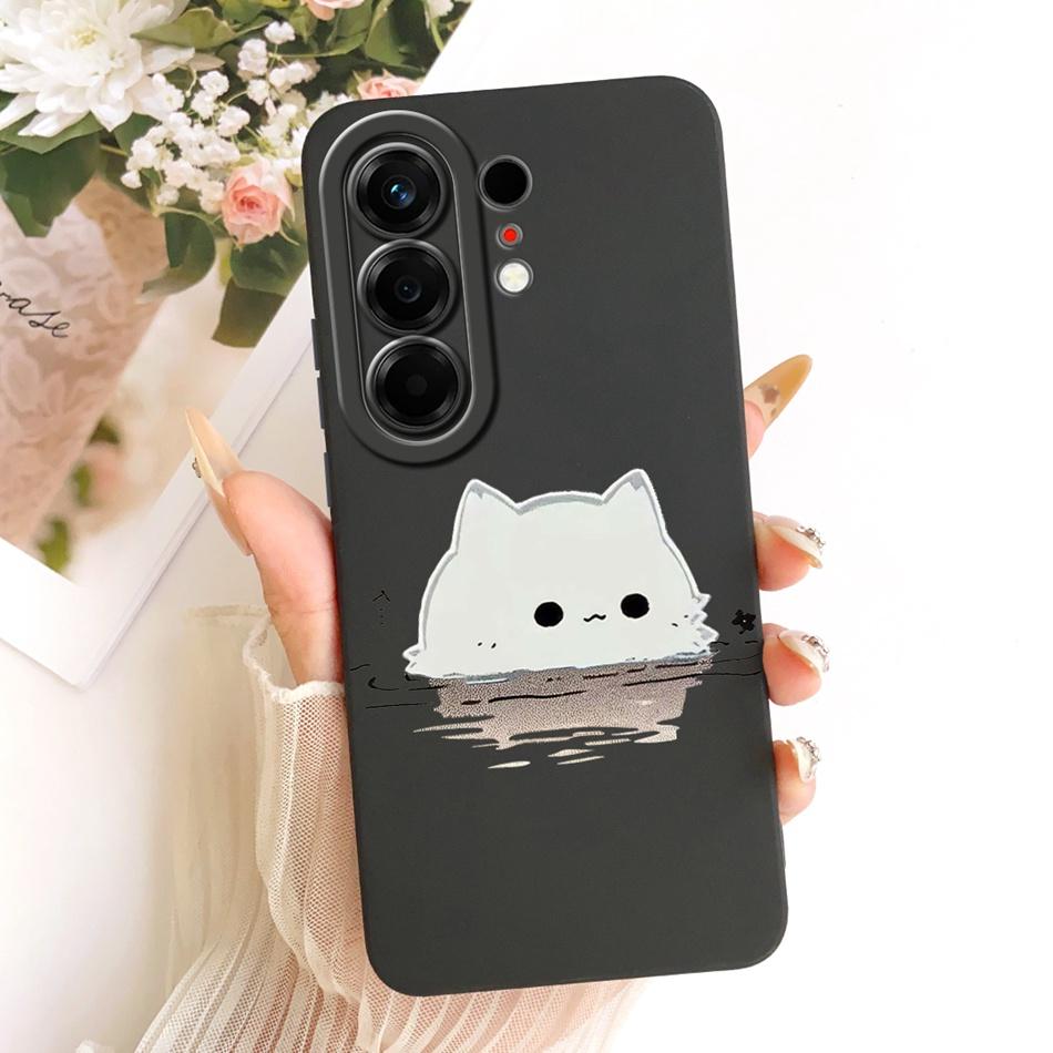 For Tecno Camon 50 4G 2026 Cute Cat Flower Cartoon Phone Case For Tecno Camon50 4G Shockproof Soft Silicone Covers Bumpers