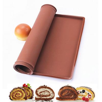 Heat Resistant Silicone Swiss Roll Mat Random Color Pizza Cookie Baking Sheet Pad Kitchen Tool